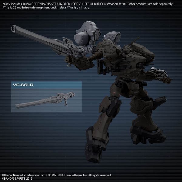 [Pre-order / Đặt trước] 30MM Armored Core VI Fires of Rubicon - Weapon Set 01