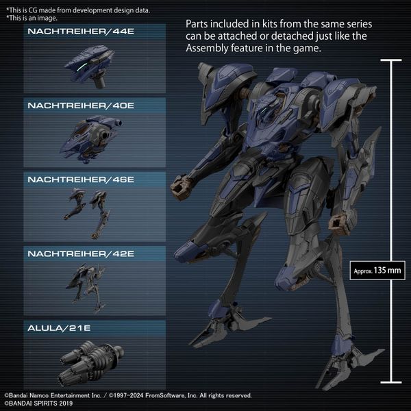 [Pre-order / Đặt trước] 30MM Armored Core VI Fires of Rubicon - Schneider Nachtreiher/40E Steel Haze