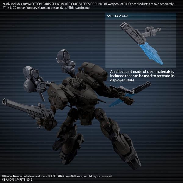 [Pre-order / Đặt trước] 30MM Armored Core VI Fires of Rubicon - Weapon Set 01