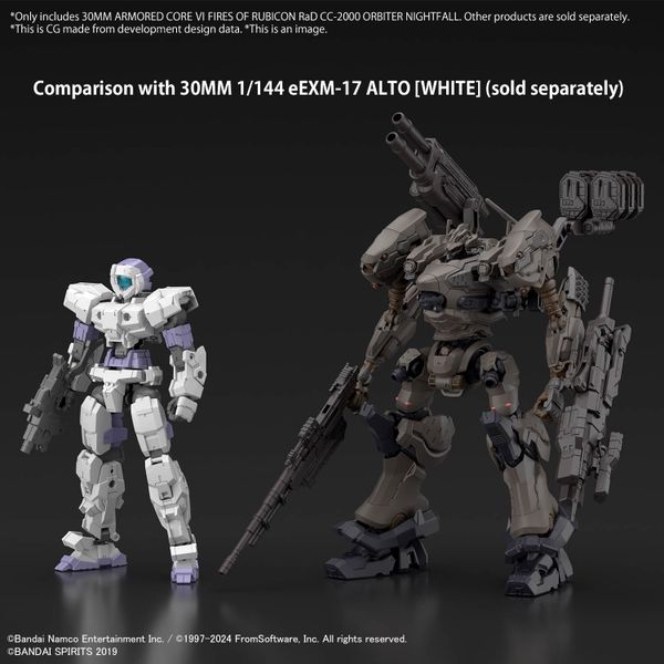 [Pre-order / Đặt trước] 30MM Armored Core VI Fires of Rubicon - RaD CC-2000 Orbiter Nightfall