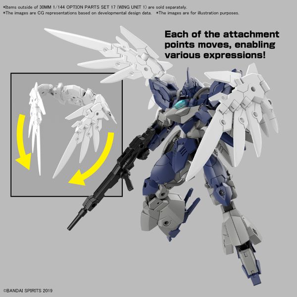 [Pre-order / Đặt trước] 30MM 1/144 OPTION PARTS SET 17 - WING UNIT 1