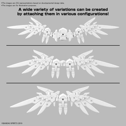 30MM 1/144 OPTION PARTS SET 17 - WING UNIT 1