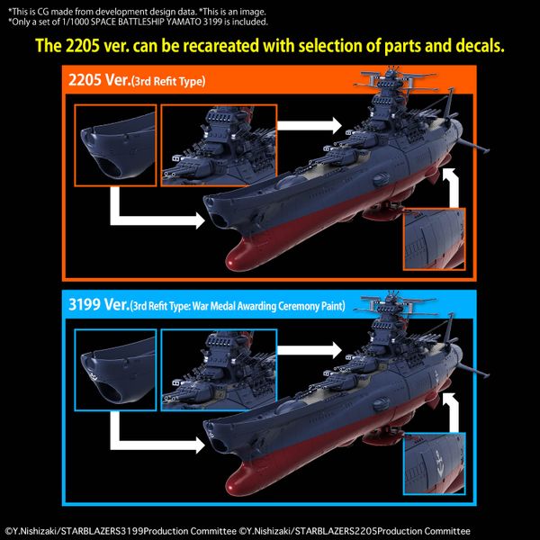 Star Blazers: Space Battleship Yamato 3199 - 1/1000 SPACE BATTLESHIP YAMATO 3199