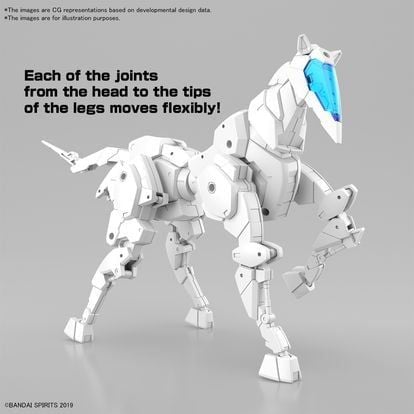 30MM 1/144 Extended Armament Vehicle - HORSE MECHA Ver - WHITE