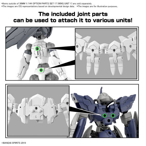 [Pre-order / Đặt trước] 30MM 1/144 OPTION PARTS SET 17 - WING UNIT 1