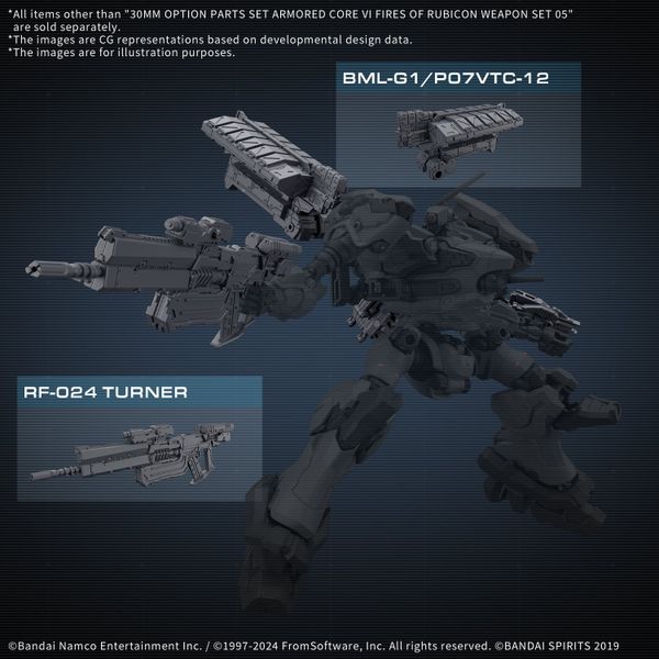 [Pre-order / Đặt trước] 30MM Option Parts Set ARMORED CORE 6 FIRES OF RUBICON WEAPON SET 05
