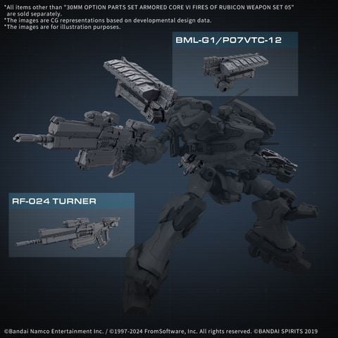 [Pre-order / Đặt trước] 30MM Option Parts Set ARMORED CORE 6 FIRES OF RUBICON WEAPON SET 05