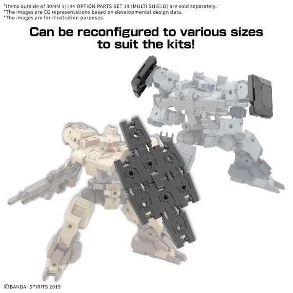 [Pre-order / Đặt trước] 30MM 1/144 Option parts set 19 - Multi-shield