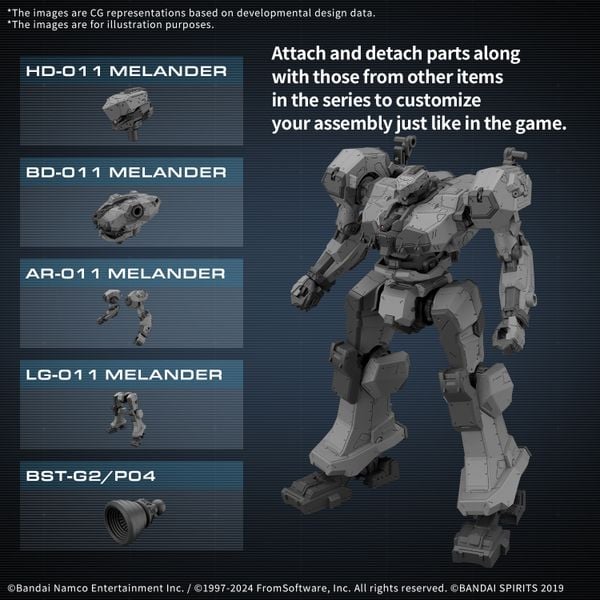 [Pre-order / Đặt trước] 30MM ARMORED CORE 6 FIRES OF RUBICON - BALAM INDUSTRIES BD-011 MELANDER