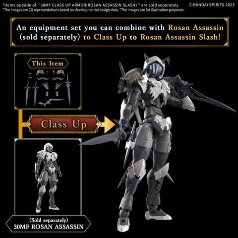 [Pre-order / Đặt trước] 30MF Combo Rosan Assassin + Class Up Armor - Rosan Assassin Slash