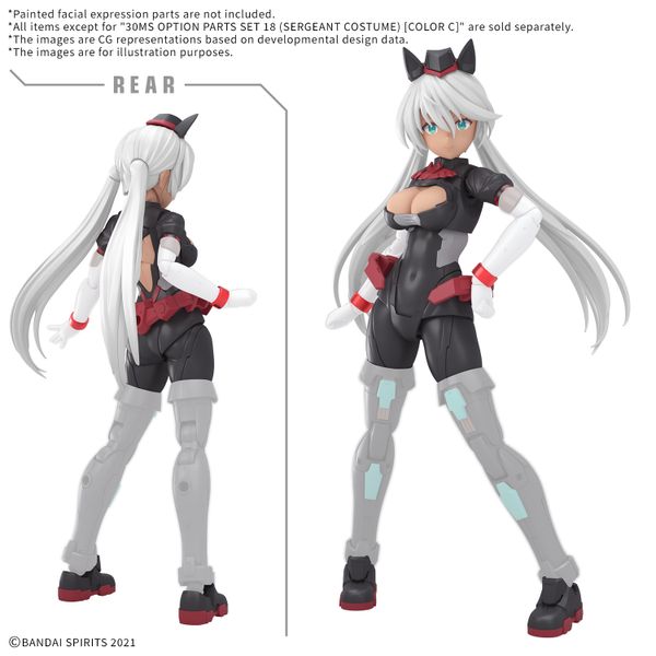 [Pre-order / Đặt trước] 30MS OPTION PARTS SET 18 - SERGEANT COSTUME - COLOR C
