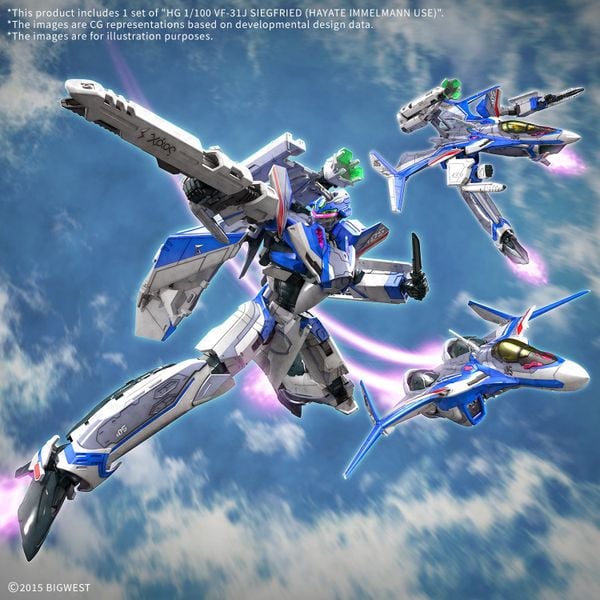 [Pre-order / Đặt trước] HG Macross 1/100 VF-31J Siegfried - Hayate Immelman