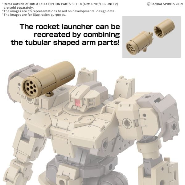 [Pre-order / Đặt trước] 30MM 1/144 Option Parts Set 18 - Arm Unit/Leg Unit 2