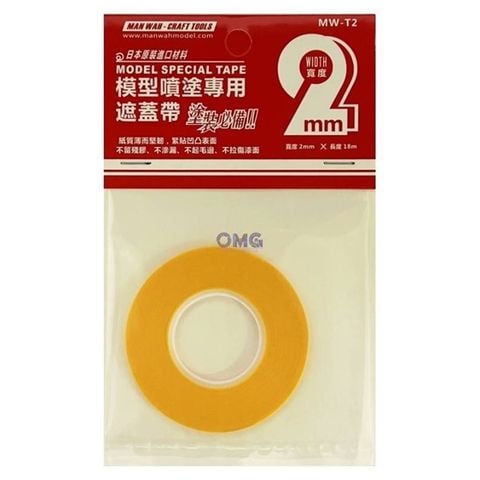 Băng keo che sơn masking tape Manwah - 2mm