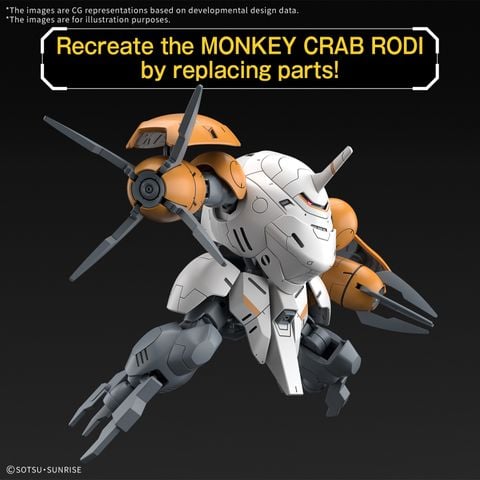 [Pre-order / Đặt trước] HG IBO 1/144 598'S MONKEY RODI / MONKEY CRAB RODI