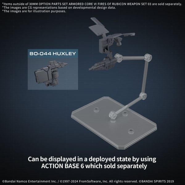[Pre-order / Đặt trước] 30MM optional parts set ARMORED CORE 6 FIRES OF RUBICON WEAPON SET 03