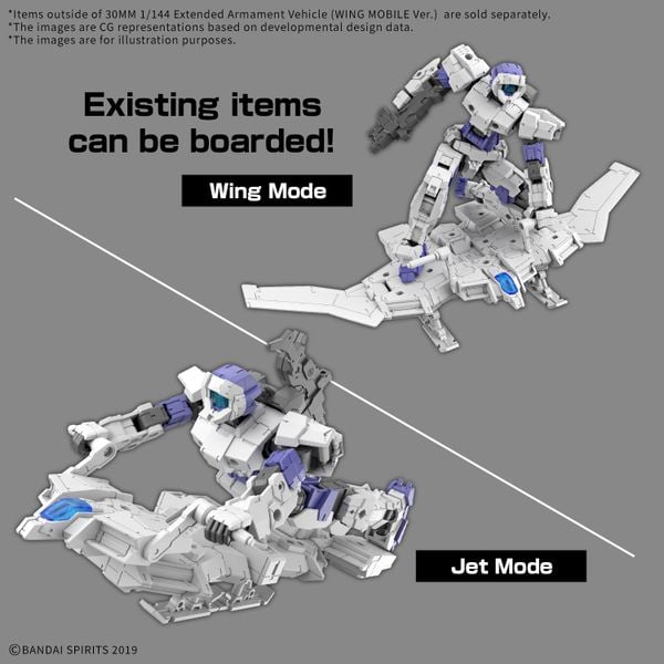[Pre-order / Đặt trước] 30MM 1/144 Exa-Vehicle - Wing Mobile Ver