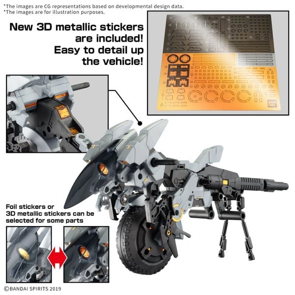 [Pre-order / Đặt trước] 30MM 1/144 EXA Vehicle - Metal Cannon Bike Ver