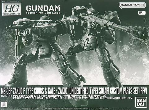 HG RFV 1/144 Zaku 2 F Type CHUBS & KALE + Zaku 2 Unidentified Type SOLARI Custom Parts Set RFV