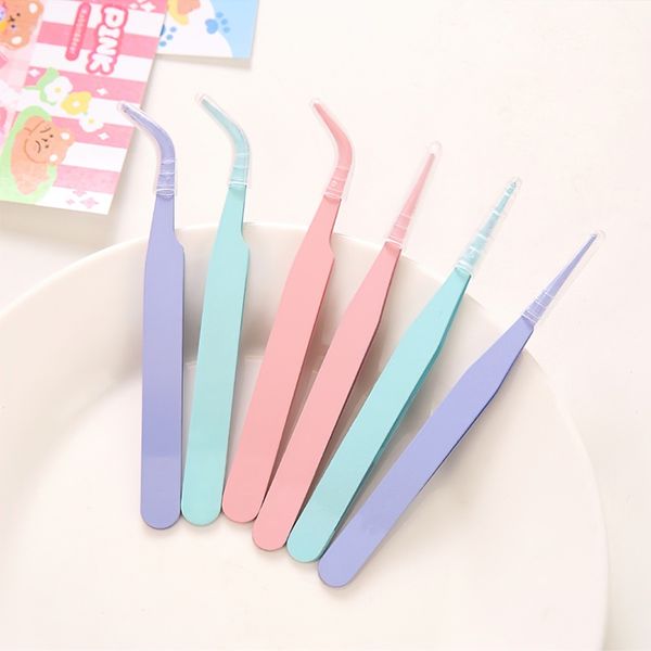 Nhíp gắp hỗ trợ dán sticker cho mô hình - Đầu cong - Màu ngẫu nhiên