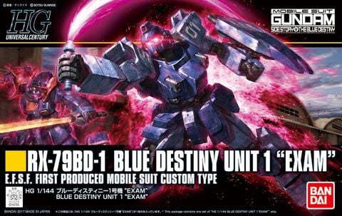HG UC 1/144 BLUE DESTINY UNIT 1 EXAM