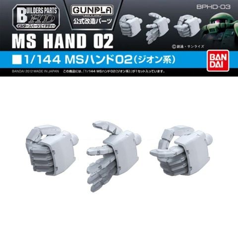 BUILDERS PARTS HD 1/144 MS HAND 02 - ZEON