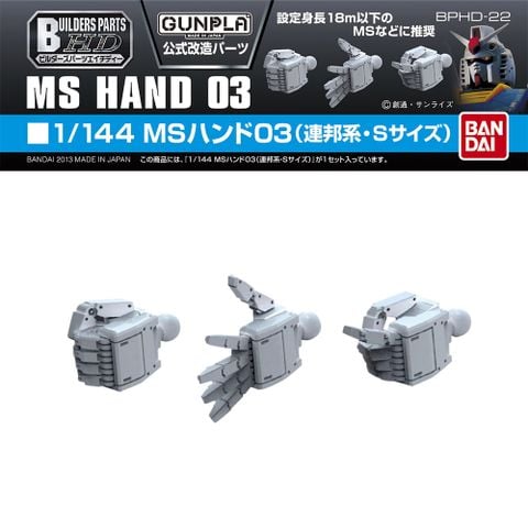 BUILDERS PARTS HD 1/144 MS HAND 03 - E.F.S.F. small