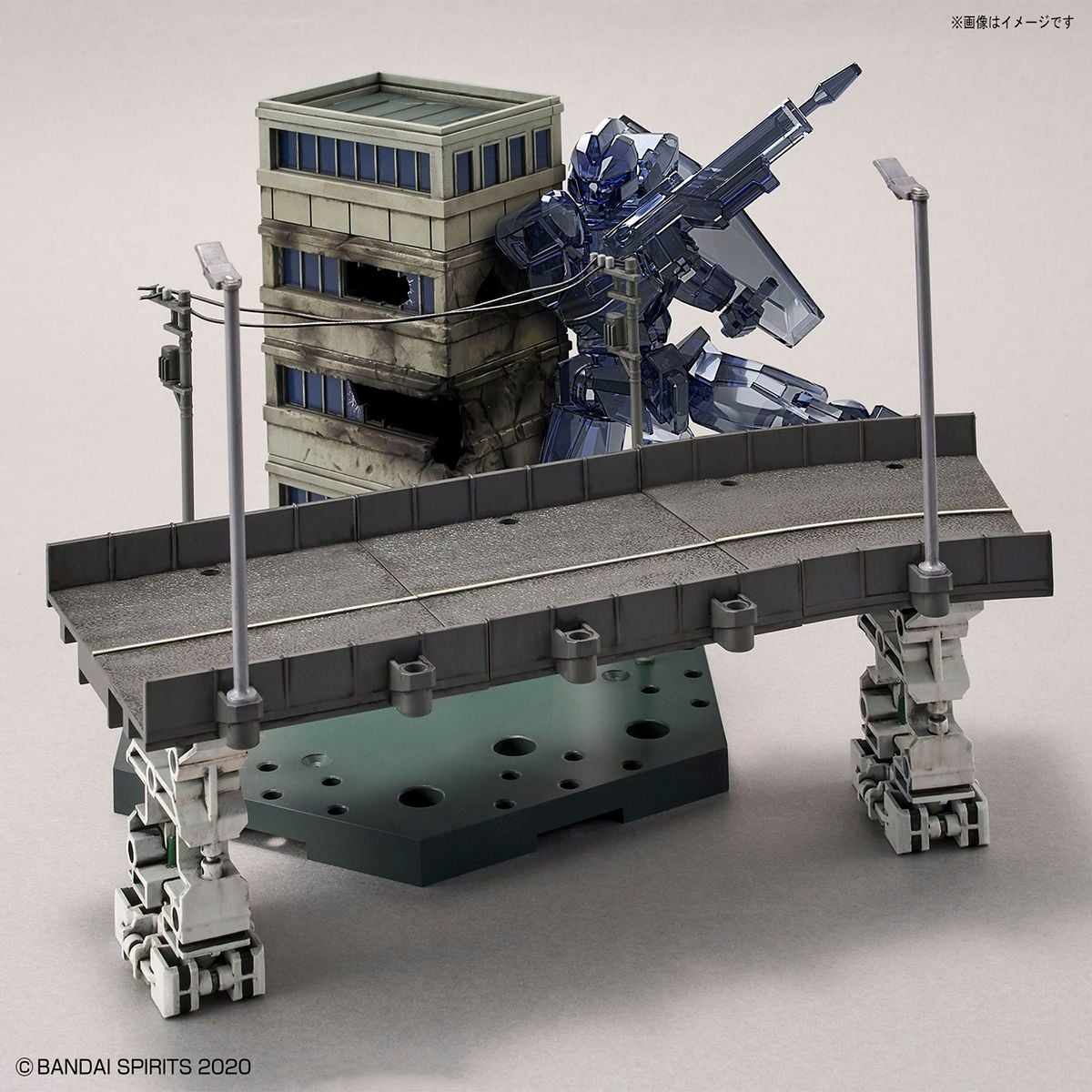 30MM 1/144 Phụ kiện CUSTOMIZE SCENE BASE - CITY AREA Ver - LIB Gunpla