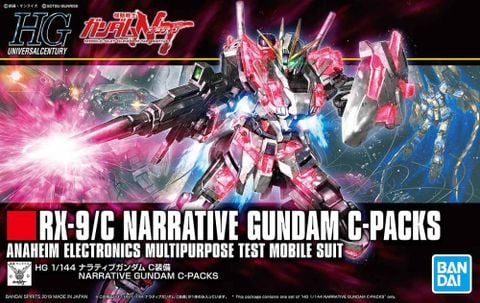 [Pre-order / Đặt cọc] HG UC 1/144 NARRATIVE GUNDAM C-PACKS