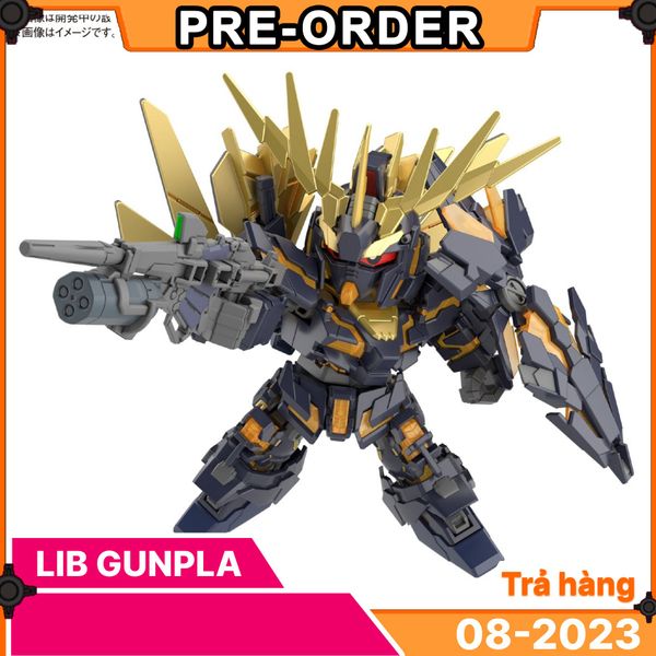 [Pre-order] 2023 08 - SD Gundam Cross Silhouette - Gundam Unicorn 02 Banshee / Banshee Norn Destroy mode  - Giá Order: 470k