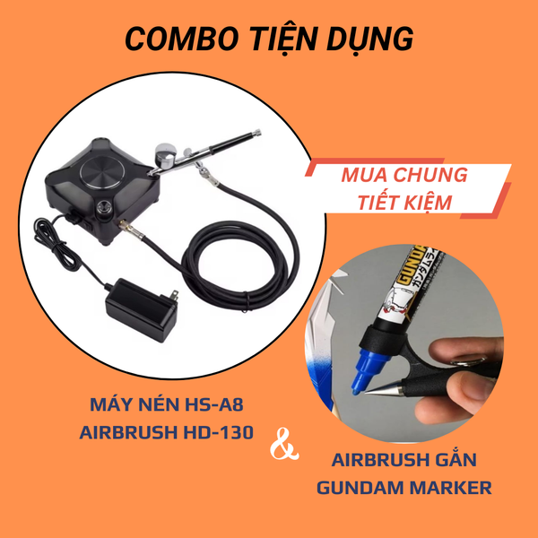 Máy nén khí AirBrush HS-A8 kèm súng phun sơn