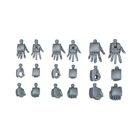 HG BD 1/144 BUILD HANDS ROUND (S,M,L)