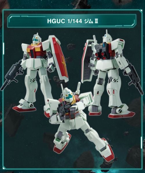 HG UC 1/144 The Gundam Base Limited GM / GM II / GM III Set