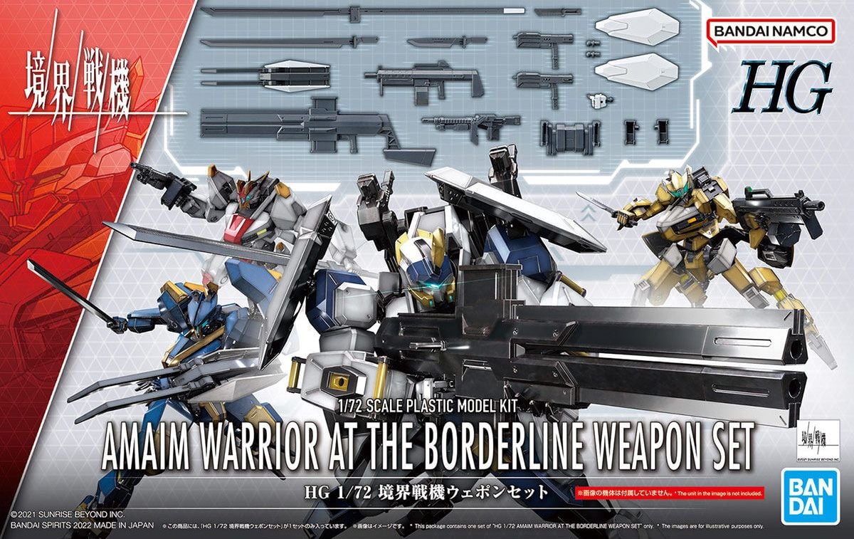 HG 1/72 Phụ kiện AMAIM Warrior at the Borderline Weapon Set - LIB Gunpla