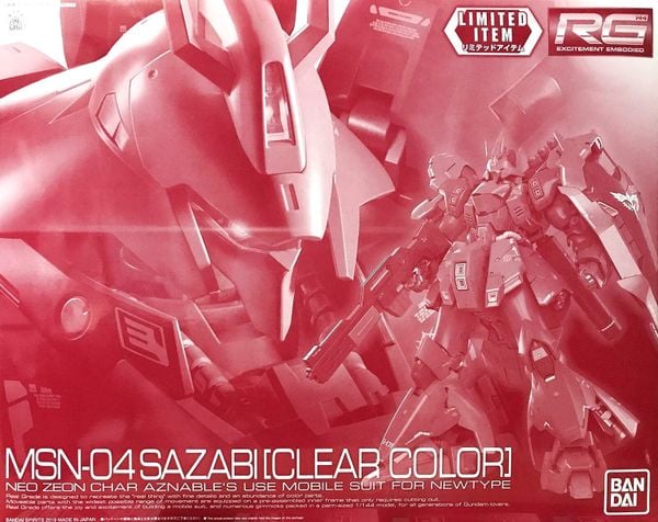 RG 1/144 Sazabi Clear Ver.
