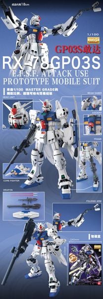 MG 1/100 RX-78GP03S GUNDAM STAMEN