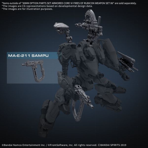 [Pre-order / Đặt trước] 30MM Option Parts Set ARMORED CORE 6 FIRES OF RUBICON WEAPON SET 06