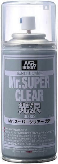 Sơn Phủ Bảo Vệ Mô Hình Clear Coat Mr. Super Clear - Gốc Dung Môi Lacquer
