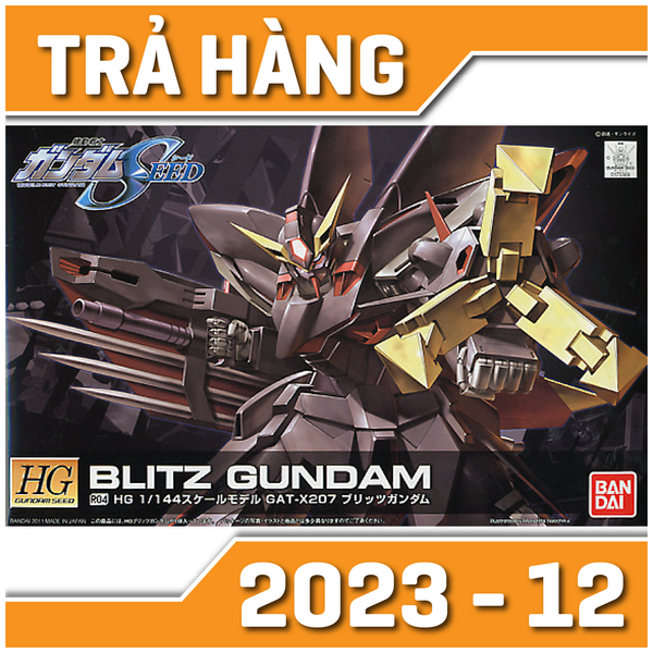 Trả hàng PO - HG SEED 1/144 R04 BLITZ GUNDAM - 2023 12