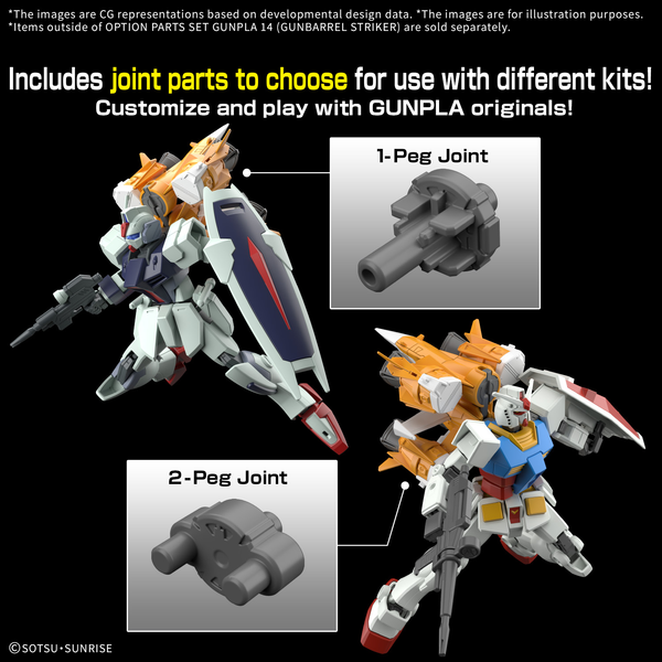 [Pre-order / Đặt trước] Option Parts Set Gunpla 14 - Gunbarrel Striker