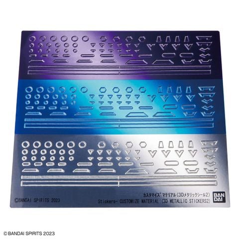 30MM CUSTOMIZE MATERIAL - 3D Metallic Sticker 2