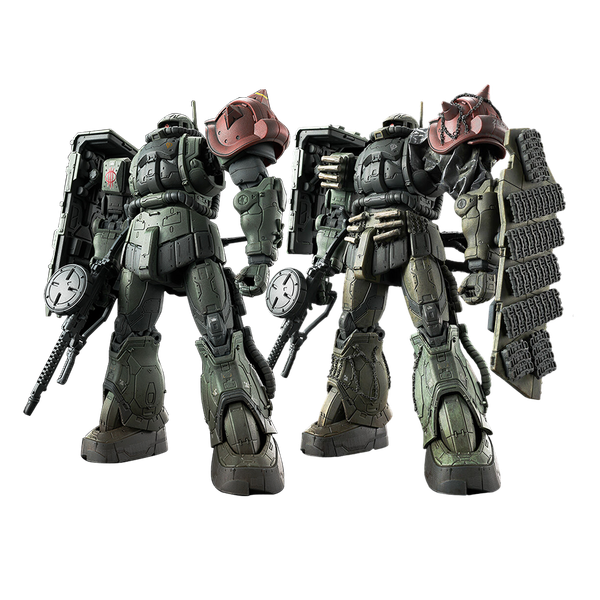 HG RFV 1/144 MS-06F Zaku 2 F Type & Zaku 2 Unidentified Type LeSean