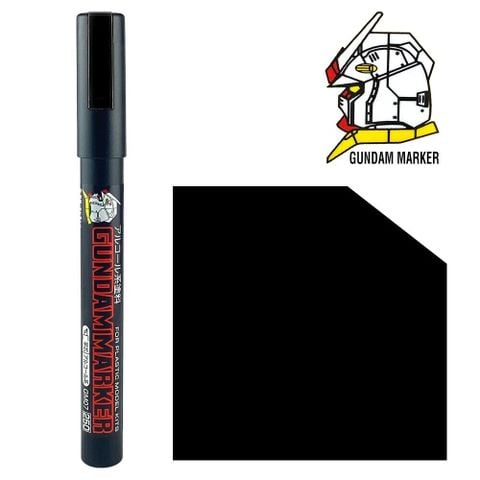 Bút Kẻ Line Mô Hình Gundam Marker GM301 - Kẻ Chảy - BLACK
