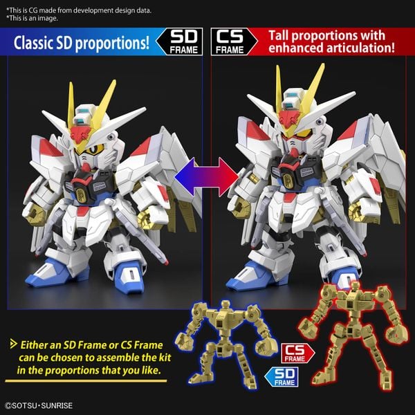 SD CS Gundam Cross Silhouette Mighty Strike Freedom Gundam