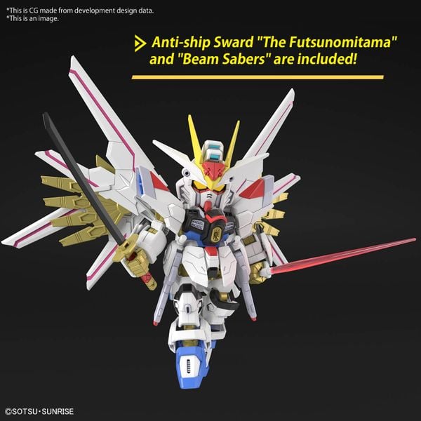 SD CS Gundam Cross Silhouette Mighty Strike Freedom Gundam