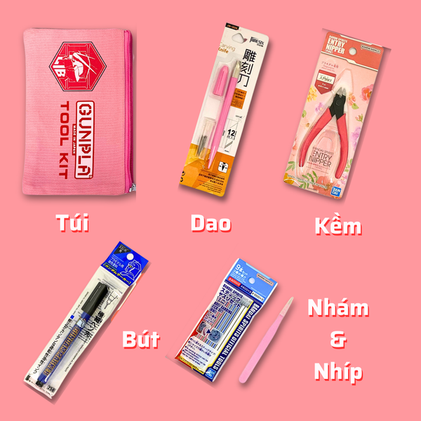 Combo dụng cụ lắp ráp mô hình Gundam cơ bản