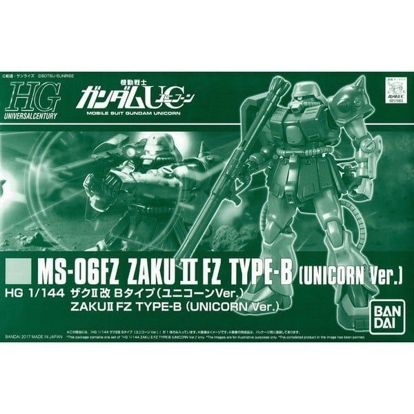HG UC 1/144 MS-06FZ Zaku 2 FZ Type B - Unicorn Ver (P-Bandai)