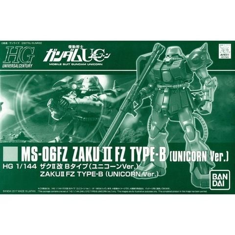 HG UC 1/144 MS-06FZ Zaku 2 FZ Type B - Unicorn Ver