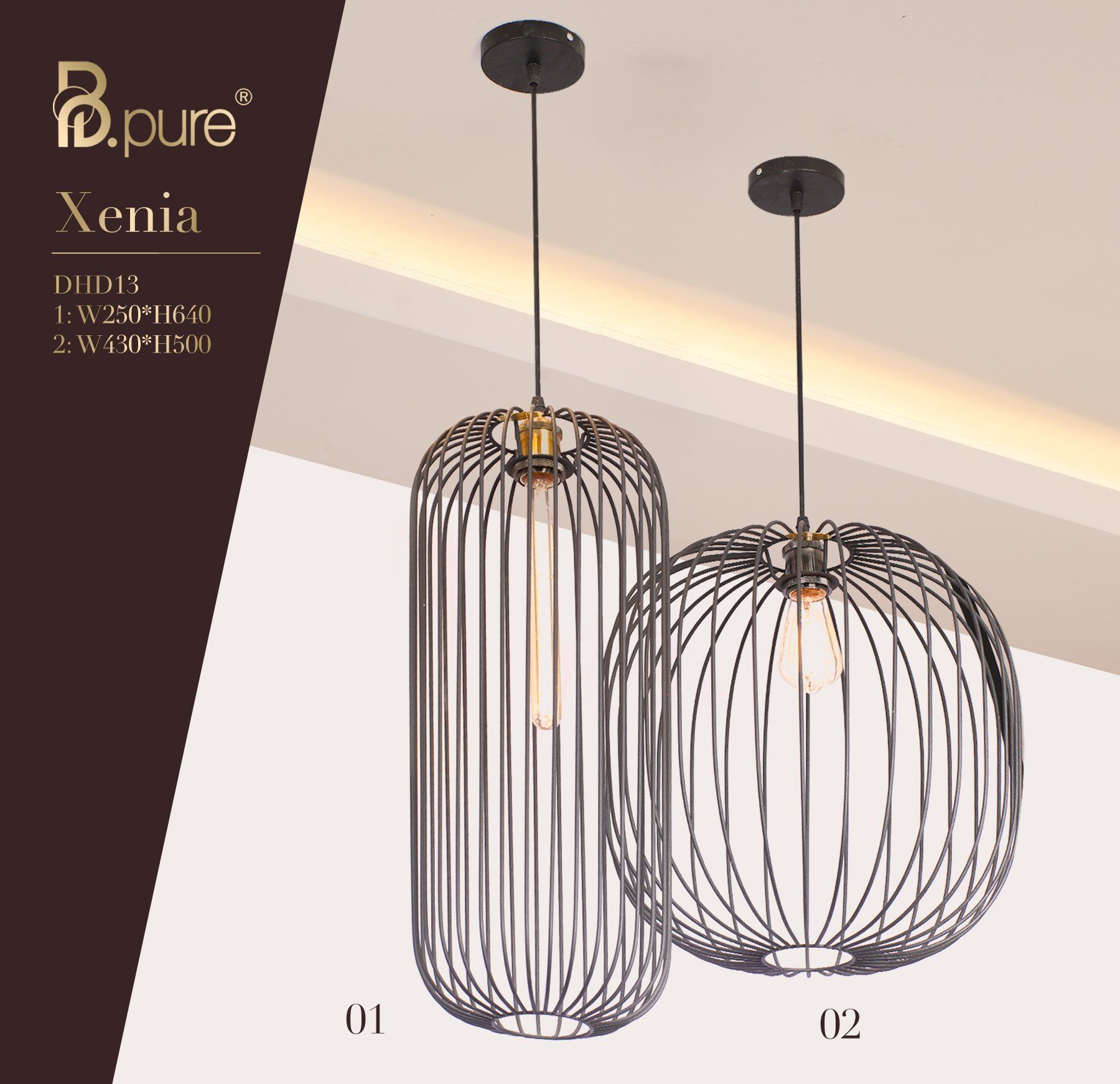  Đèn Trang Trí Hiện Đại XENIA DHD13 