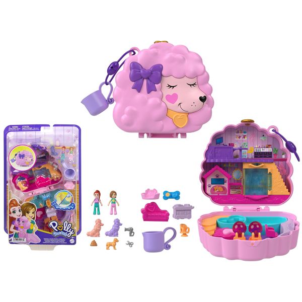  Polly Pocket và Spa thư giãn với cún Poodle 